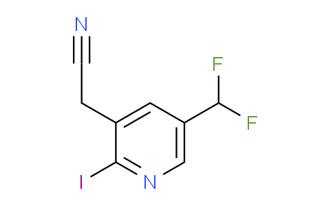 5-(Difluoromethyl)-2-iodopyridine-3-acetonitrile