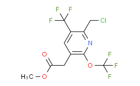 Methyl 2-(chloromethyl)-6-(trifluoromethoxy)-3-(trifluoromethyl)pyridine-5-acetate