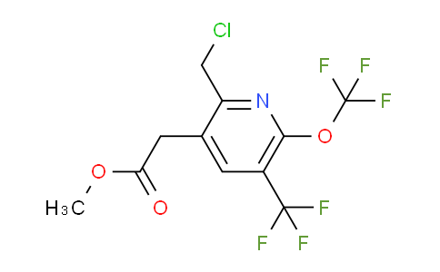 AM140764 | 1806758-07-5 | Methyl 2-(chloromethyl)-6-(trifluoromethoxy)-5-(trifluoromethyl)pyridine-3-acetate AM140764 | 1806758-07-5 | Methyl 2-(chloromethyl)-6-(trifluoromethoxy)-5-(trifluoromethyl)pyridine-3-acetate