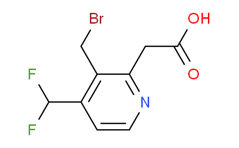 AM140811 | 1805142-73-7 | 3-(Bromomethyl)-4-(difluoromethyl)pyridine-2-acetic acid AM140811 | 1805142-73-7 | 3-(Bromomethyl)-4-(difluoromethyl)pyridine-2-acetic acid