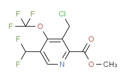 Methyl 3-(chloromethyl)-5-(difluoromethyl)-4-(trifluoromethoxy)pyridine-2-carboxylate