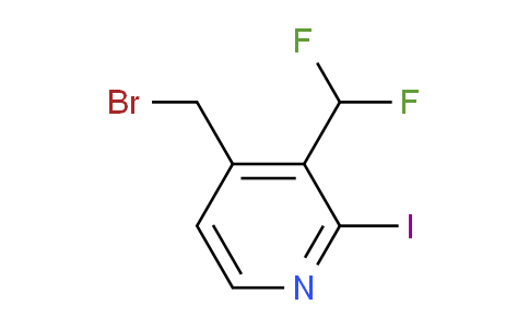 4-(Bromomethyl)-3-(difluoromethyl)-2-iodopyridine