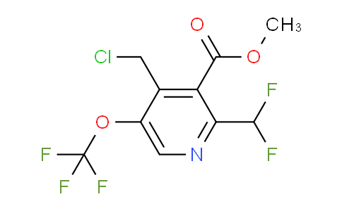 Methyl 4-(chloromethyl)-2-(difluoromethyl)-5-(trifluoromethoxy)pyridine-3-carboxylate