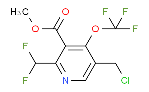 AM140833 | 1804367-72-3 | Methyl 5-(chloromethyl)-2-(difluoromethyl)-4-(trifluoromethoxy)pyridine-3-carboxylate AM140833 | 1804367-72-3 | Methyl 5-(chloromethyl)-2-(difluoromethyl)-4-(trifluoromethoxy)pyridine-3-carboxylate