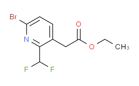 Ethyl 6-bromo-2-(difluoromethyl)pyridine-3-acetate