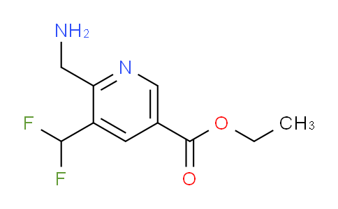 Ethyl 2-(aminomethyl)-3-(difluoromethyl)pyridine-5-carboxylate
