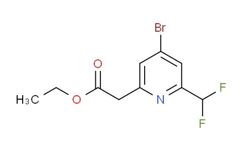 Ethyl 4-bromo-2-(difluoromethyl)pyridine-6-acetate