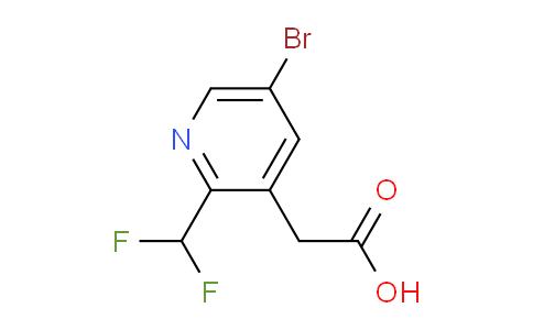 5-Bromo-2-(difluoromethyl)pyridine-3-acetic acid