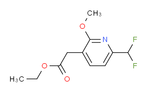 Ethyl 6-(difluoromethyl)-2-methoxypyridine-3-acetate