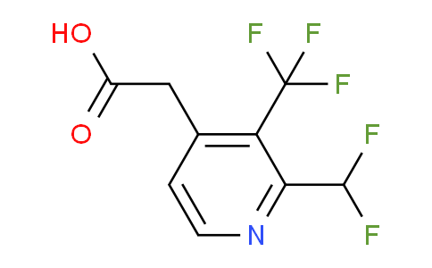 2-(Difluoromethyl)-3-(trifluoromethyl)pyridine-4-acetic acid