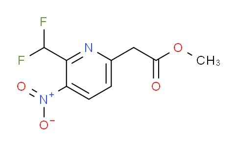 Methyl 2-(difluoromethyl)-3-nitropyridine-6-acetate
