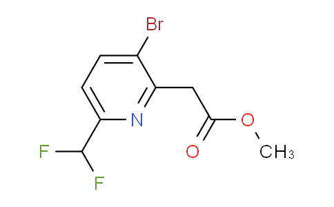 AM141021 | 1805032-09-0 | Methyl 3-bromo-6-(difluoromethyl)pyridine-2-acetate