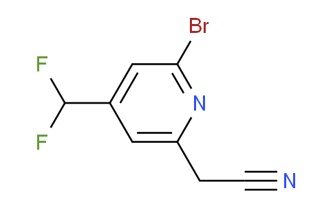 AM141026 | 1805201-96-0 | 2-Bromo-4-(difluoromethyl)pyridine-6-acetonitrile