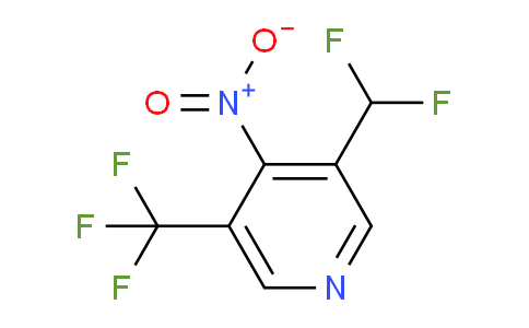 3-(Difluoromethyl)-4-nitro-5-(trifluoromethyl)pyridine