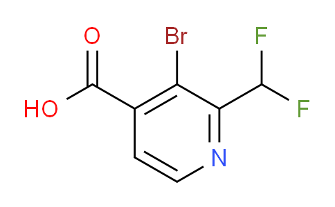 3-Bromo-2-(difluoromethyl)pyridine-4-carboxylic acid