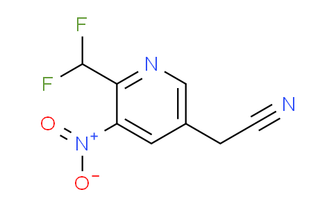 2-(Difluoromethyl)-3-nitropyridine-5-acetonitrile