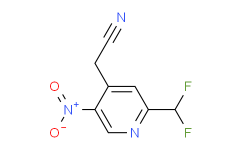 2-(Difluoromethyl)-5-nitropyridine-4-acetonitrile