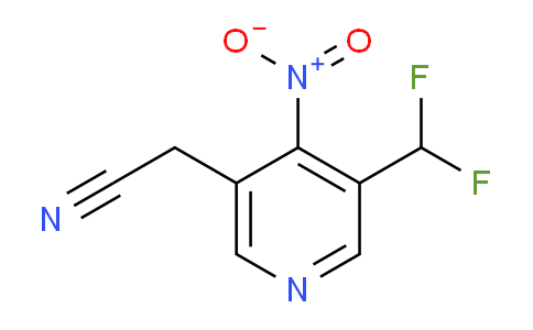 3-(Difluoromethyl)-4-nitropyridine-5-acetonitrile