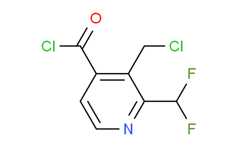 3-(Chloromethyl)-2-(difluoromethyl)pyridine-4-carbonyl chloride