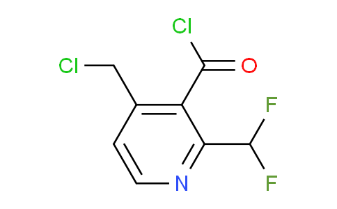 4-(Chloromethyl)-2-(difluoromethyl)pyridine-3-carbonyl chloride