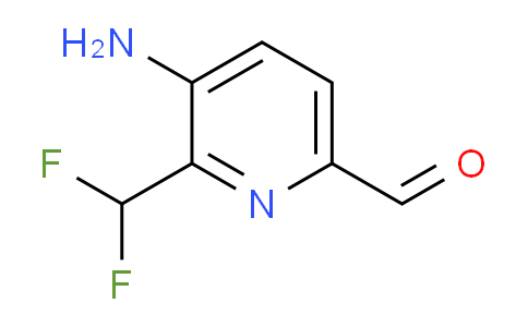 3-Amino-2-(difluoromethyl)pyridine-6-carboxaldehyde