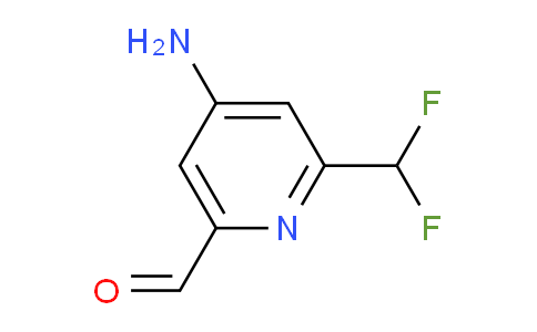 4-Amino-2-(difluoromethyl)pyridine-6-carboxaldehyde