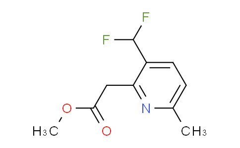 AM141168 | 1805313-18-1 | Methyl 3-(difluoromethyl)-6-methylpyridine-2-acetate