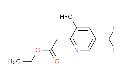 Ethyl 5-(difluoromethyl)-3-methylpyridine-2-acetate