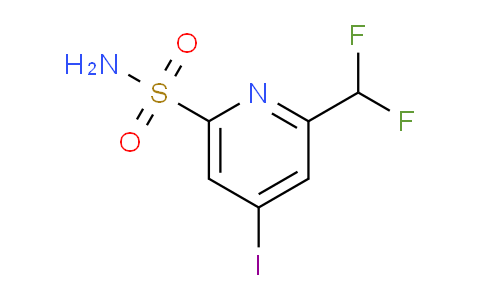2-(Difluoromethyl)-4-iodopyridine-6-sulfonamide