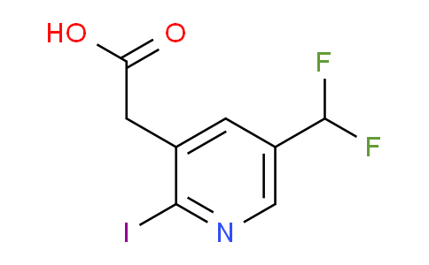 5-(Difluoromethyl)-2-iodopyridine-3-acetic acid