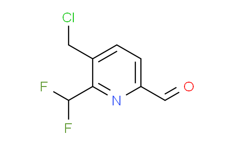 3-(Chloromethyl)-2-(difluoromethyl)pyridine-6-carboxaldehyde