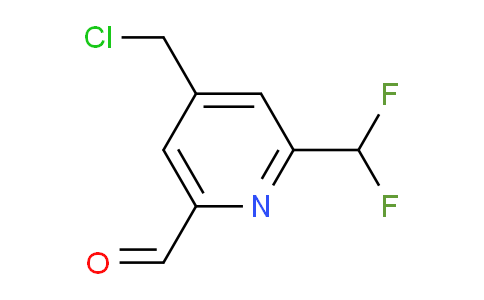 4-(Chloromethyl)-2-(difluoromethyl)pyridine-6-carboxaldehyde