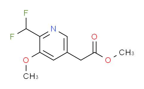 Methyl 2-(difluoromethyl)-3-methoxypyridine-5-acetate