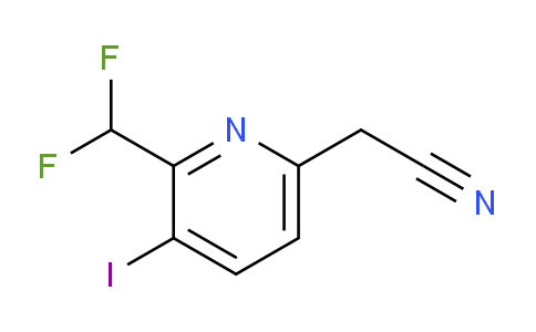 AM141491 | 1805319-32-7 | 2-(Difluoromethyl)-3-iodopyridine-6-acetonitrile