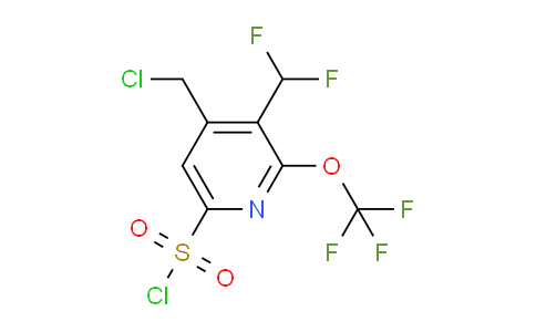 4-(Chloromethyl)-3-(difluoromethyl)-2-(trifluoromethoxy)pyridine-6-sulfonyl chloride