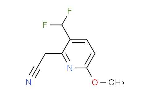 AM141548 | 1805326-23-1 | 3-(Difluoromethyl)-6-methoxypyridine-2-acetonitrile