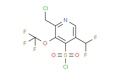 2-(Chloromethyl)-5-(difluoromethyl)-3-(trifluoromethoxy)pyridine-4-sulfonyl chloride