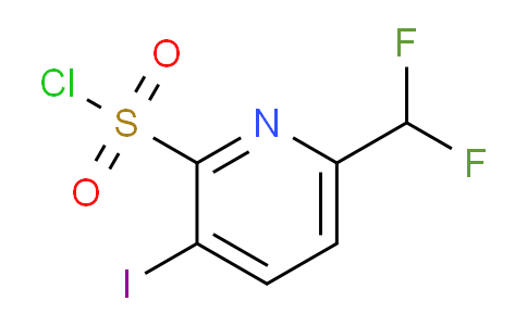6-(Difluoromethyl)-3-iodopyridine-2-sulfonyl chloride