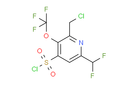 2-(Chloromethyl)-6-(difluoromethyl)-3-(trifluoromethoxy)pyridine-4-sulfonyl chloride