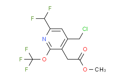 Methyl 4-(chloromethyl)-6-(difluoromethyl)-2-(trifluoromethoxy)pyridine-3-acetate