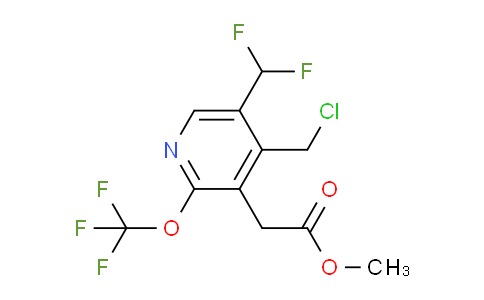 Methyl 4-(chloromethyl)-5-(difluoromethyl)-2-(trifluoromethoxy)pyridine-3-acetate