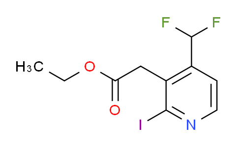 Ethyl 4-(difluoromethyl)-2-iodopyridine-3-acetate