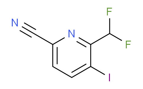6-Cyano-2-(difluoromethyl)-3-iodopyridine