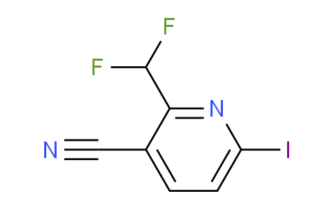 3-Cyano-2-(difluoromethyl)-6-iodopyridine