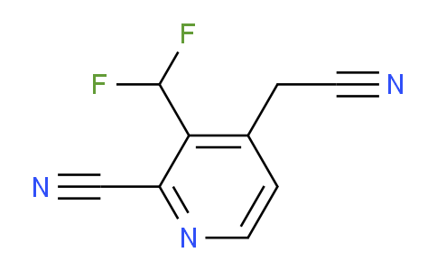 2-Cyano-3-(difluoromethyl)pyridine-4-acetonitrile