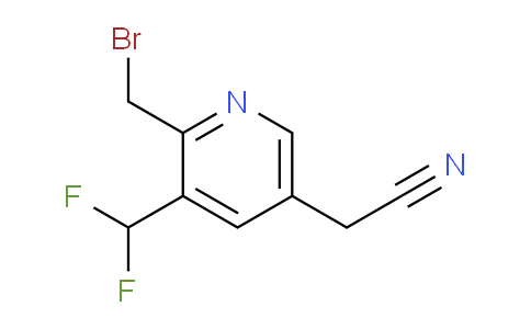 2-(Bromomethyl)-3-(difluoromethyl)pyridine-5-acetonitrile