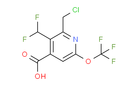 2-(Chloromethyl)-3-(difluoromethyl)-6-(trifluoromethoxy)pyridine-4-carboxylic acid