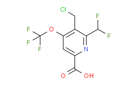 AM141848 | 1805282-49-8 | 3-(Chloromethyl)-2-(difluoromethyl)-4-(trifluoromethoxy)pyridine-6-carboxylic acid