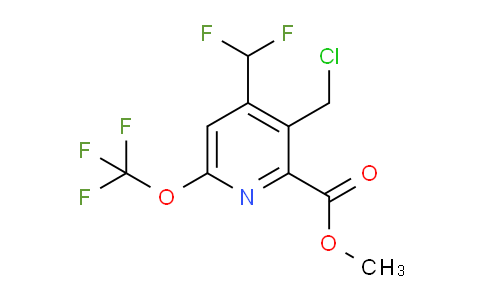 Methyl 3-(chloromethyl)-4-(difluoromethyl)-6-(trifluoromethoxy)pyridine-2-carboxylate