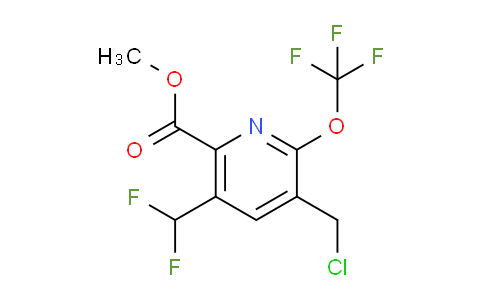 Methyl 3-(chloromethyl)-5-(difluoromethyl)-2-(trifluoromethoxy)pyridine-6-carboxylate